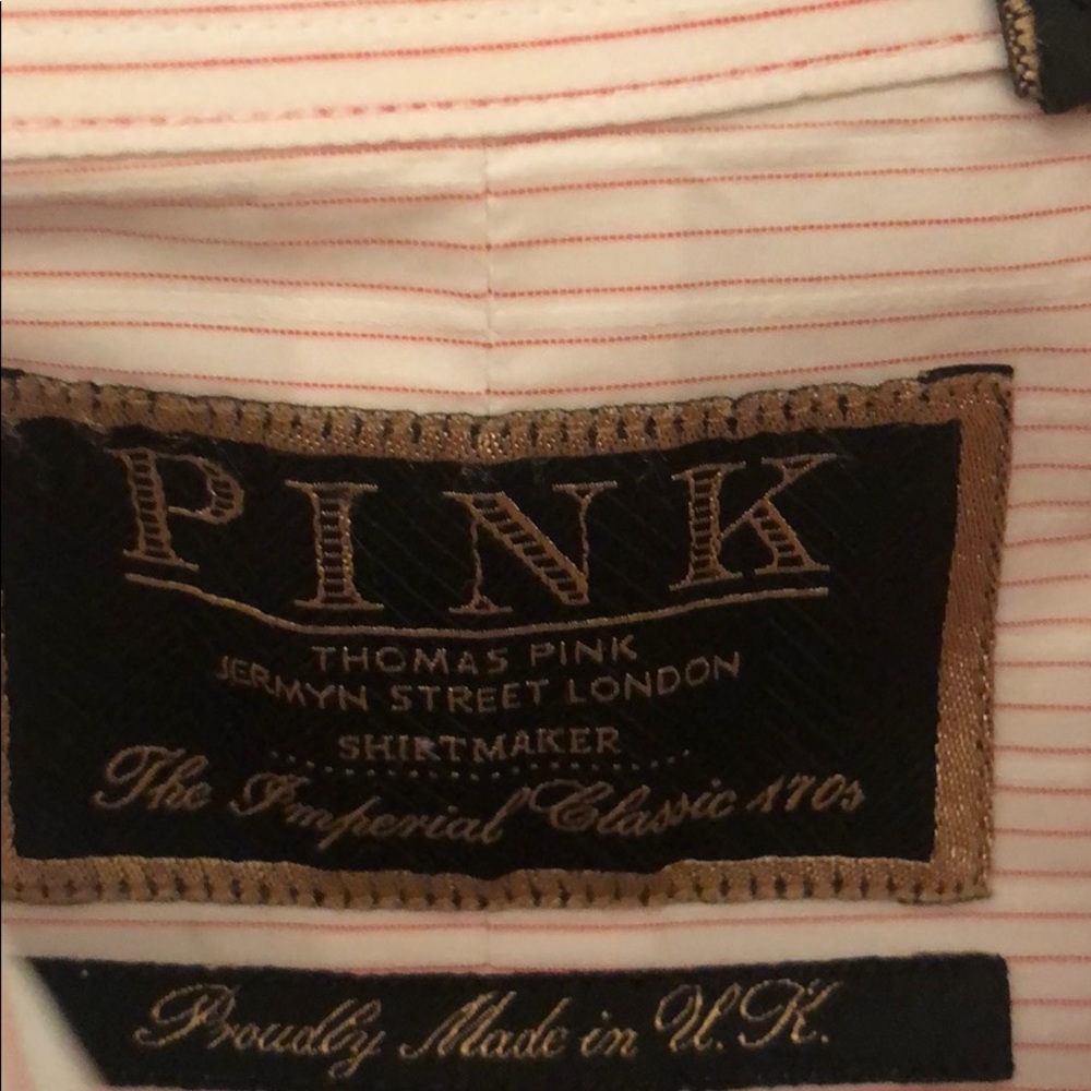 Men’s Thomas pink imperial 170 cotton shirt